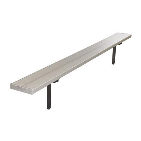 FIRST TEAM First Team TEM-FX-8 Steel-Aluminum 8 ft. Fixed Player Bench; White TEM-FX-8-WH
